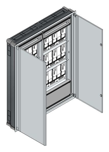 MEHLER - UP Zählerverteiler+PW+UM Wiener Netze für TN-Netz, außen B1501xH1864xT245mm
