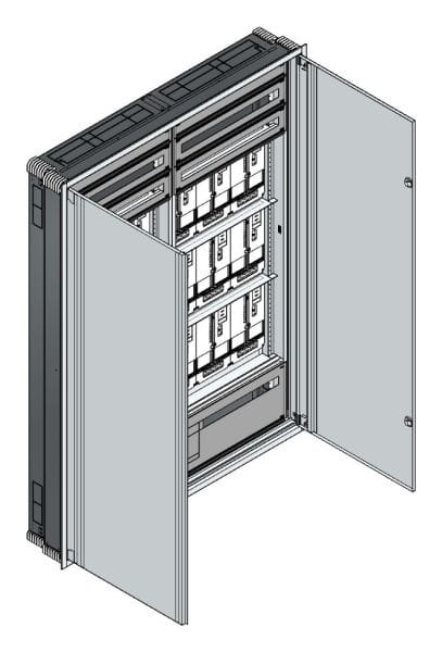 MEHLER - UP Zählerverteiler+PW+UM OÖ, Salzburg für TN-Netz, außen B1501xH2039xT245mm