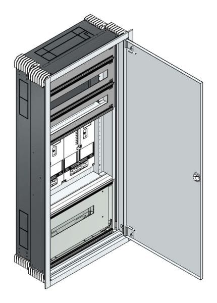 MEHLER - UP Zählerverteiler+PW+UM Vorarlberg für TN-Netz, außen B596xH1239xT245mm