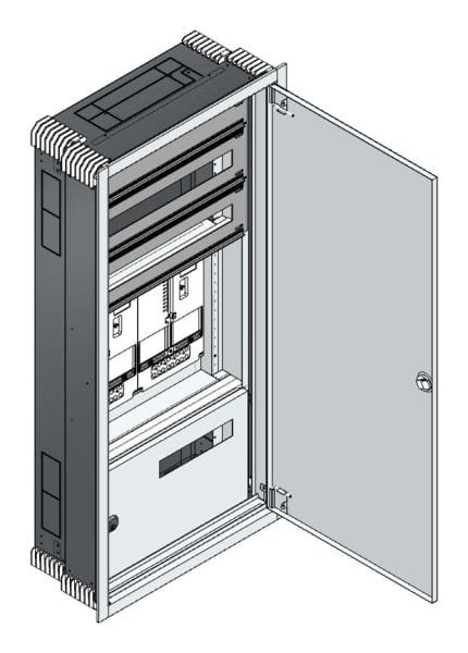 MEHLER - UP-Zählerverteiler+PW+UM Steiermark für TN-Netz, außen B596xH1239xT245mm