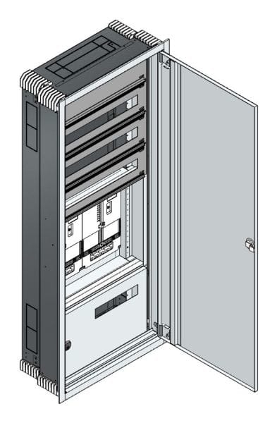 MEHLER - UP-Zählerverteiler+PW+UM Steiermark für TN-Netz, außen B596xH1414xT245mm