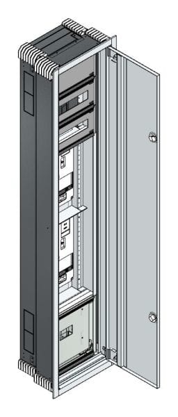 MEHLER - UP Zählerverteiler+PW+UM Vorarlberg für TN-Netz, außen B381xH1714xT245mm