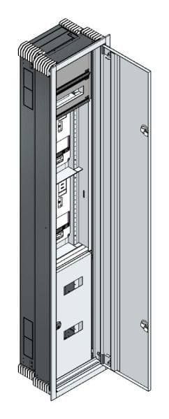 MEHLER - UP-Zählerverteiler+PW+UM Steiermark für TN-Netz, außen B381xH1864xT245mm