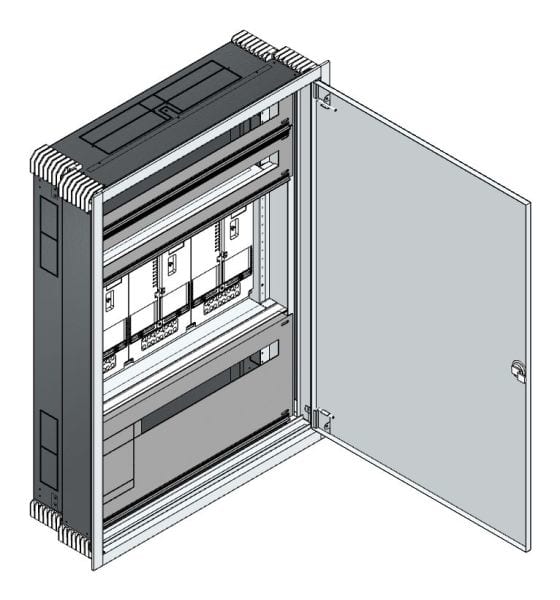 MEHLER - UP Zählerverteiler+PW+UM OÖ, Salzburg für TN-Netz, außen B796xH1089xT245mm