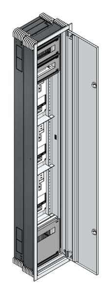 MEHLER - UP Zählerverteiler+PW+UM Tirol für TN-Netz, außen B381xH2039xT245mm