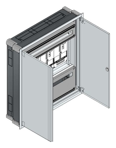 MEHLER - UP Zählerverteiler+PW+UM Tirol für TN-Netz, außen B1006xH1089xT245mm