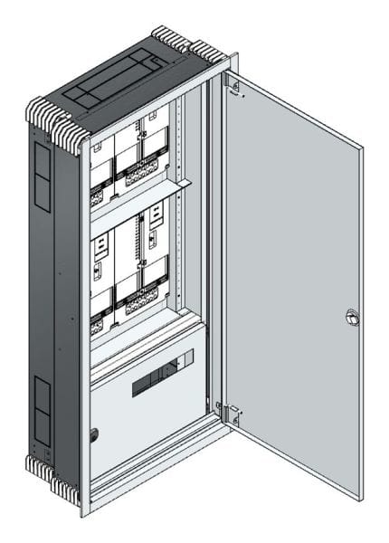 MEHLER - UP-Zählerverteiler+PW+UM Steiermark für TN-Netz, außen B596xH1239xT245mm