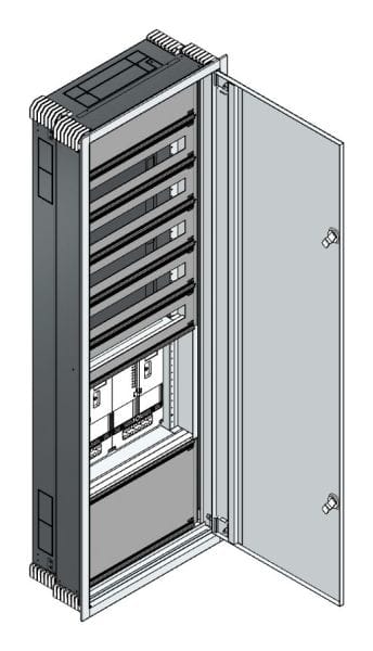 MEHLER - UP Zählerverteiler+PW+UM NÖ Netz für TN-Netz, außen B596xH1714xT245mm