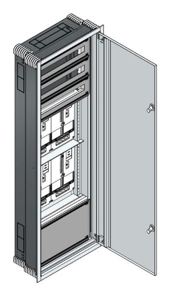 MEHLER - UP Zählerverteiler+PW+UM Wiener Netze für TN-Netz, außen B596xH1714xT245mm