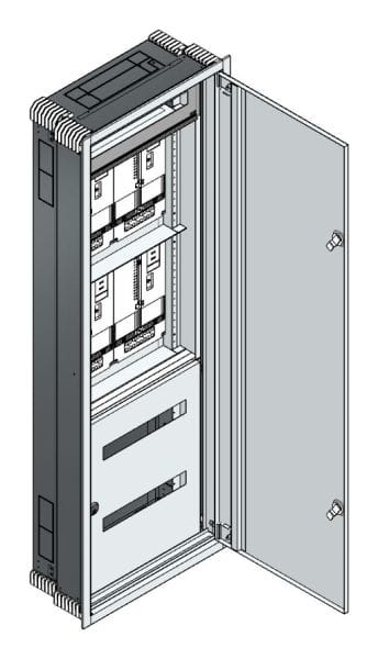 MEHLER - UP-Zählerverteiler+PW+UM Steiermark für TN-Netz, außen B596xH1714xT245mm