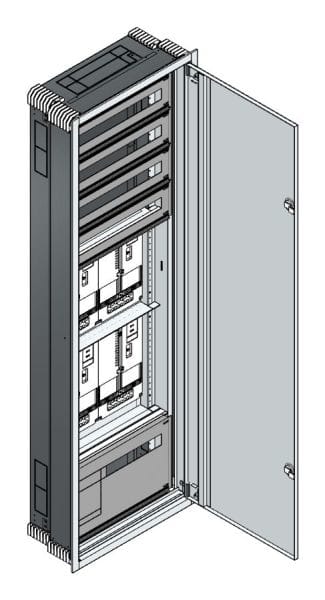 MEHLER - UP Zählerverteiler+PW+UM OÖ, Salzburg für TN-Netz, außen B596xH1864xT245mm