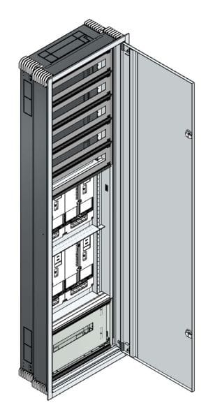 MEHLER - UP Zählerverteiler+PW+UM Vorarlberg für TN-Netz, außen B596xH2039xT245mm