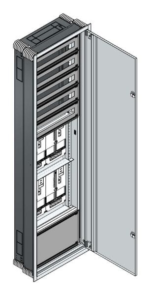 MEHLER - UP Zählerverteiler+PW+UM Wiener Netze für TN-Netz, außen B596xH2039xT245mm