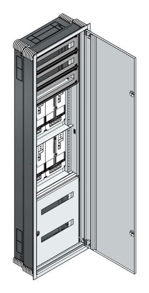 MEHLER - UP-Zählerverteiler+PW+UM Steiermark für TN-Netz, außen B596xH2039xT245mm