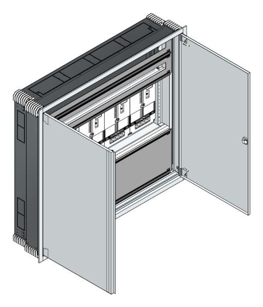 MEHLER - UP Zählerverteiler+PW+UM Wiener Netze für TN-Netz, außen B1216xH1089xT245mm