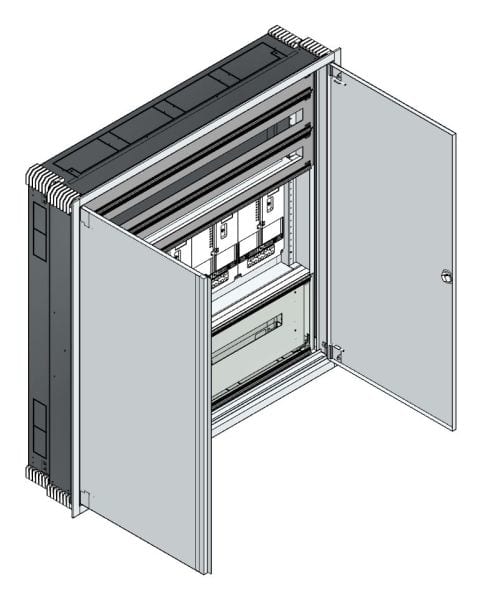 MEHLER - UP Zählerverteiler+PW+UM Vorarlberg für TN-Netz, außen B1216xH1239xT245mm