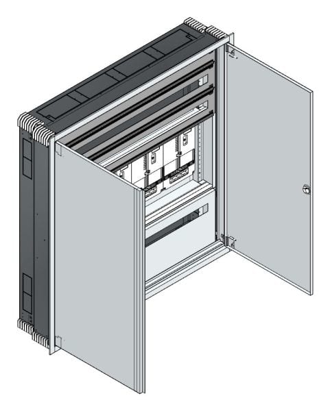 MEHLER - UP-Zählerverteiler+PW+UM Steiermark für TN-Netz, außen B1216xH1239xT245mm
