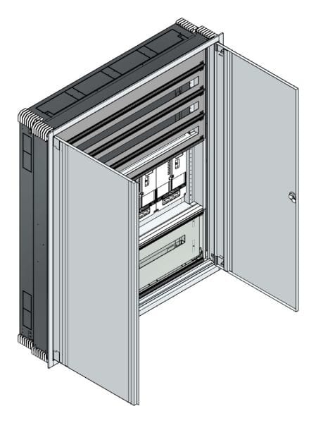 MEHLER - UP Zählerverteiler+PW+UM Vorarlberg für TN-Netz, außen B1216xH1414xT245mm
