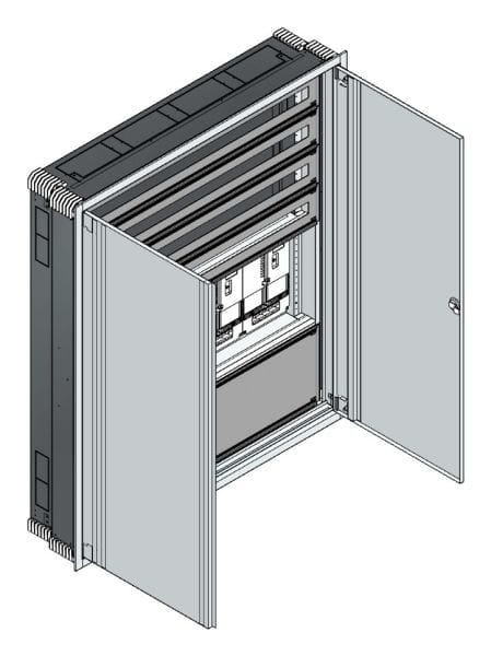 MEHLER - UP Zählerverteiler+PW+UM Wiener Netze für TN-Netz, außen B1216xH1414xT245mm