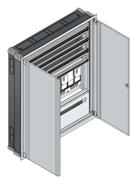 MEHLER - UP-Zählerverteiler+PW+UM Steiermark für TN-Netz, außen B1216xH1414xT245mm