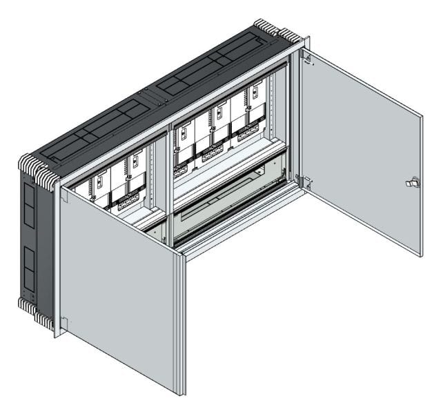 MEHLER - UP Zählerverteiler+PW+UM Vorarlberg für TN-Netz, außen B1501xH789xT245mm
