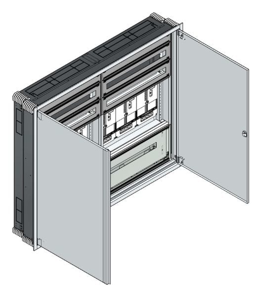 MEHLER - UP Zählerverteiler+PW+UM Vorarlberg für TN-Netz, außen B1501xH1239xT245mm