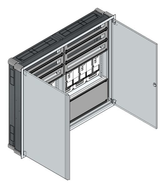 MEHLER - UP Zählerverteiler+PW+UM Wiener Netze für TN-Netz, außen B1501xH1239xT245mm