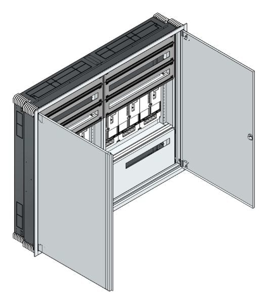 MEHLER - UP-Zählerverteiler+PW+UM Steiermark für TN-Netz, außen B1501xH1239xT245mm