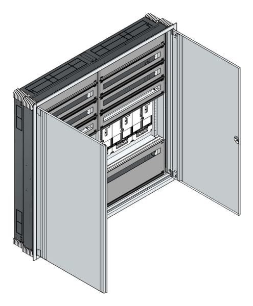 MEHLER - UP Zählerverteiler+PW+UM Kärnten für TN-Netz, außen B1501xH1414xT245mm