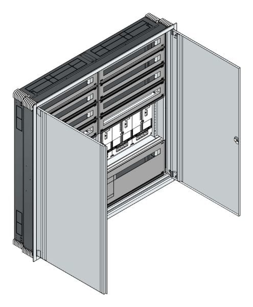 MEHLER - UP Zählerverteiler+PW+UM OÖ, Salzburg für TN-Netz, außen B1501xH1414xT245mm