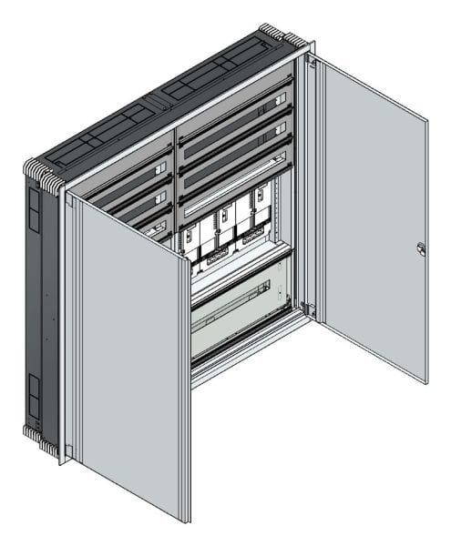 MEHLER - UP Zählerverteiler+PW+UM Vorarlberg für TN-Netz, außen B1501xH1414xT245mm