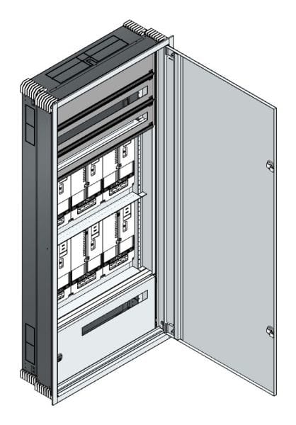MEHLER - UP-Zählerverteiler+PW+UM Steiermark für TN-Netz, außen B796xH1714xT245mm