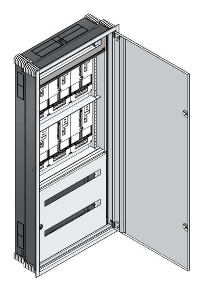MEHLER - UP-Zählerverteiler+PW+UM Steiermark für TN-Netz, außen B796xH1714xT245mm