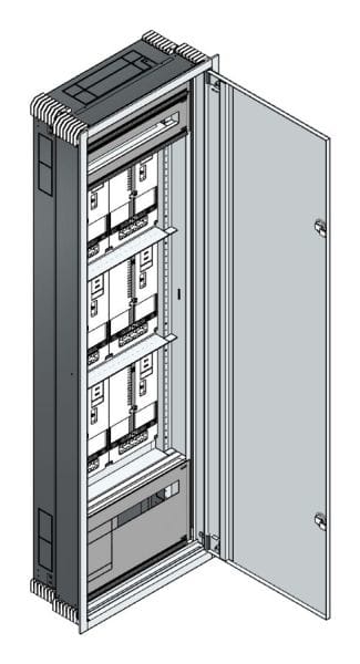 MEHLER - UP Zählerverteiler+PW+UM OÖ, Salzburg für TN-Netz, außen B596xH1864xT245mm