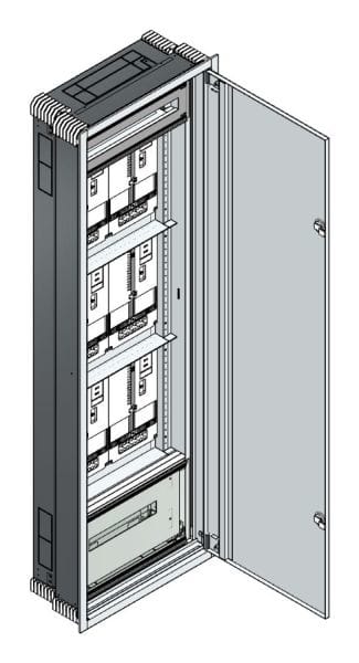 MEHLER - UP Zählerverteiler+PW+UM Vorarlberg für TN-Netz, außen B596xH1864xT245mm
