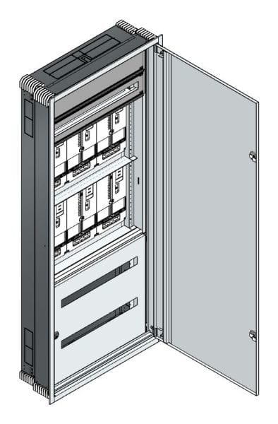 MEHLER - UP-Zählerverteiler+PW+UM Steiermark für TN-Netz, außen B796xH1864xT245mm