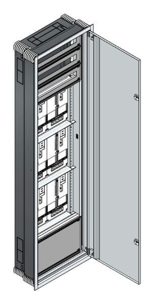 MEHLER - UP Zählerverteiler+PW+UM NÖ Netz für TN-Netz, außen B596xH2039xT245mm