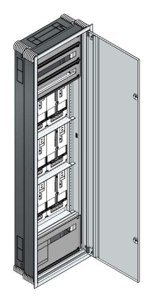 MEHLER - UP Zählerverteiler+PW+UM OÖ, Salzburg für TN-Netz, außen B596xH2039xT245mm