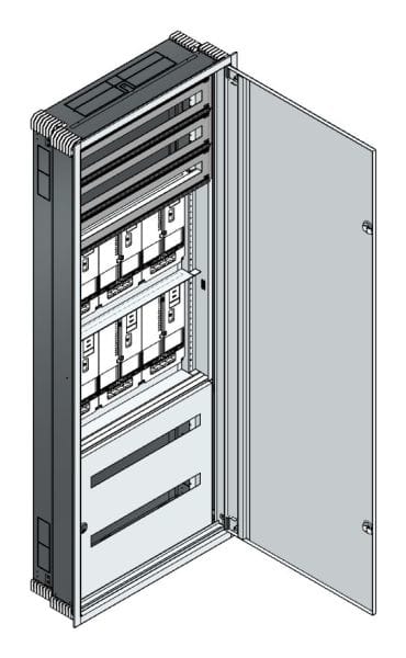 MEHLER - UP-Zählerverteiler+PW+UM Steiermark für TN-Netz, außen B796xH2039xT245mm
