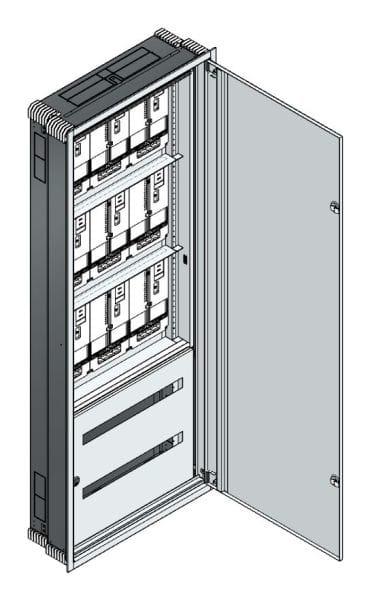 MEHLER - UP-Zählerverteiler+PW+UM Steiermark für TN-Netz, außen B796xH2039xT245mm