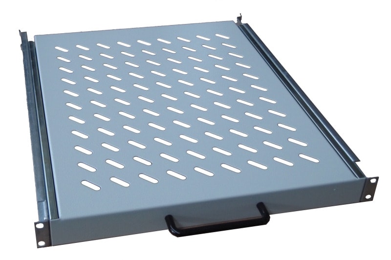 MEHLER - Fachboden 1HE Befestigung vorne+hinten 50kg ausziehbar