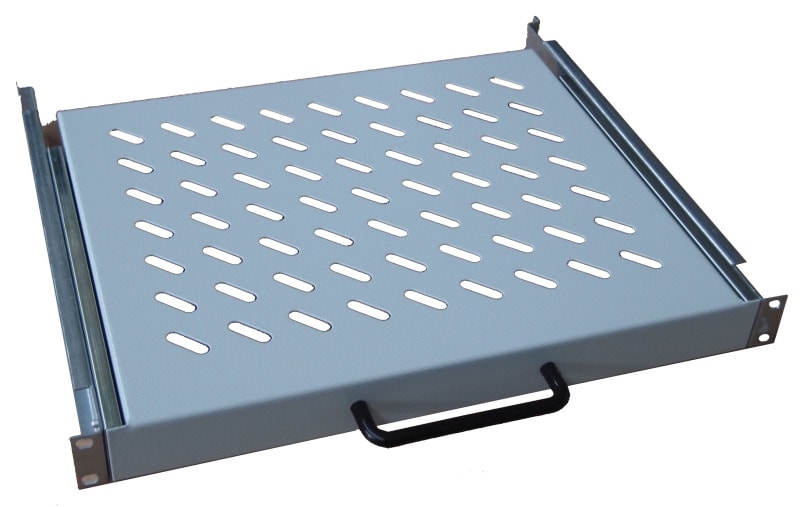 MEHLER - Fachboden 1HE Befestigung vorne+hinten 50kg ausziehbar