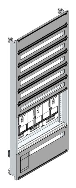 MEHLER - Zählerverteilereinsatz,3ZP, OÖ,Salzburg TN-Netz, Einsatzmaß B705xH1625mm