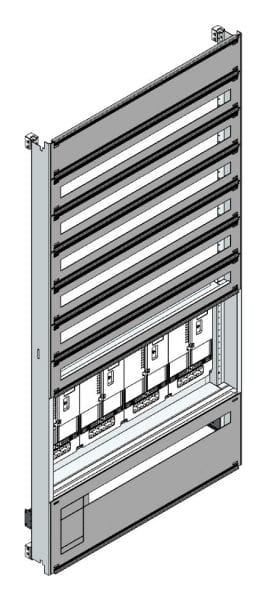MEHLER - Zählerverteilereinsatz,4ZP, OÖ,Salzburg TN-Netz, Einsatzmaß B915xH1775mm