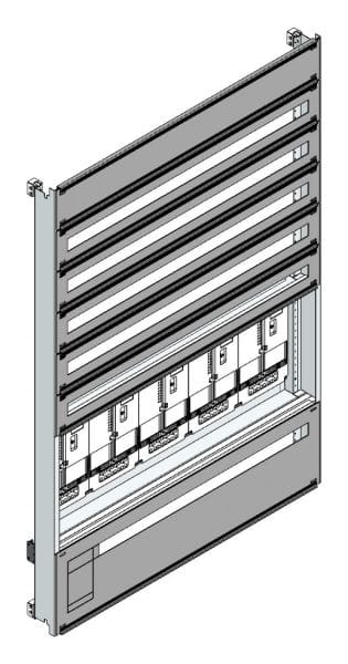 MEHLER - Zählerverteilereinsatz,5ZP, OÖ,Salzburg TN-Netz, Einsatzmaß B1125xH1626mm