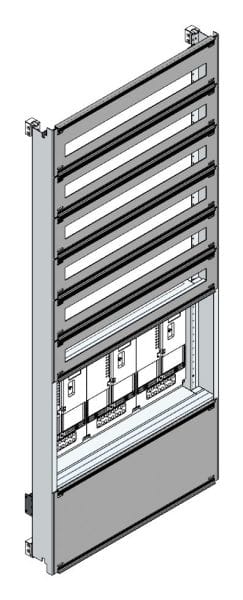MEHLER - Zählerverteilereinsatz,3ZP, NÖ TN-Netz, Einsatzmaß B705xH1625mm