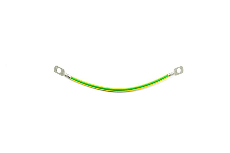 MEHLER - Erdungsband Yf 10mm2, 20cm Kabelschuh DM 8mm an beiden Enden