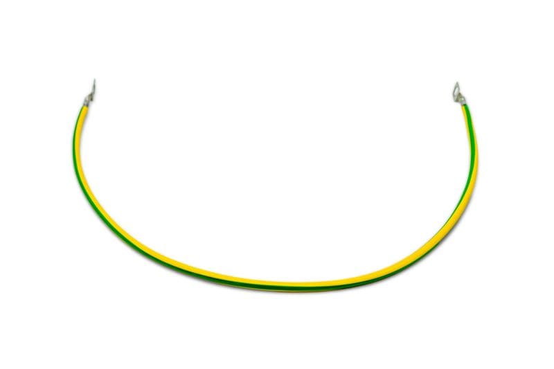 MEHLER - Erdungsband Yf 10mm2, 60cm Kabelschuh DM 8mm an beiden Enden