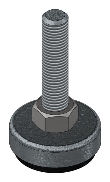 MEHLER - Tellerfüße-Set M16 4 Stück verstellbar