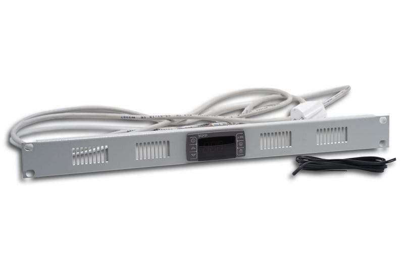 MEHLER - Temperaturanzeige 1HE Modul 230VAC inkl. Meldekontakt, Kabel u. Stecker